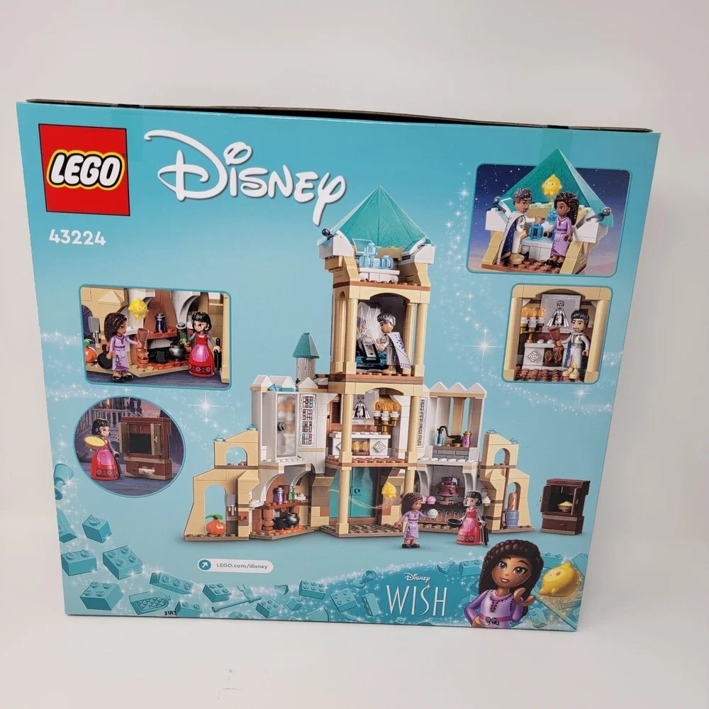New LEGO 43224 Disney Wish King Magnifico's Castle Building Toy Set - 613 pieces